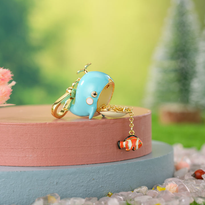 whale clownfish pendant necklace
