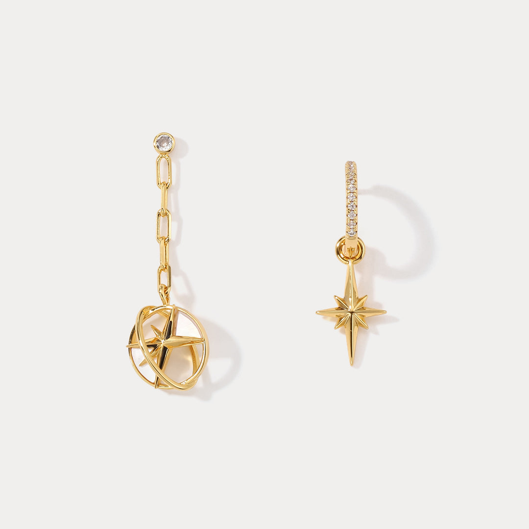 Selenichast Sphere North Star Earrings