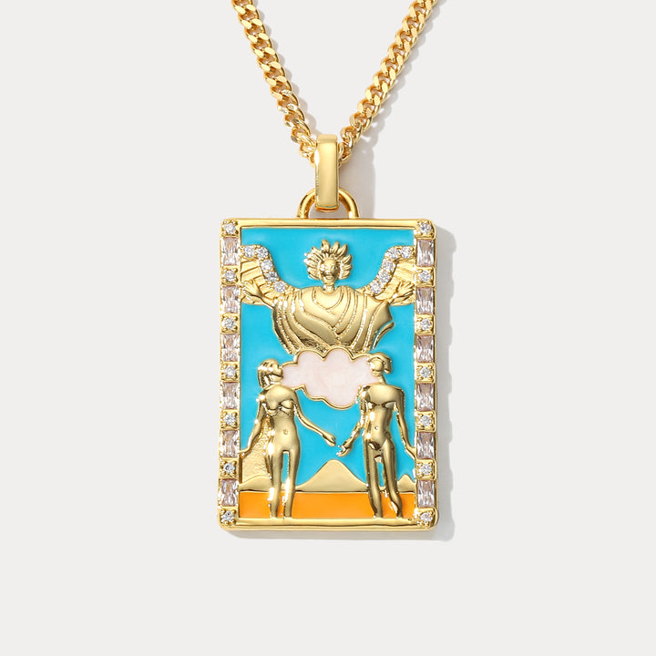 Selenichast Lovers Tarot Necklace