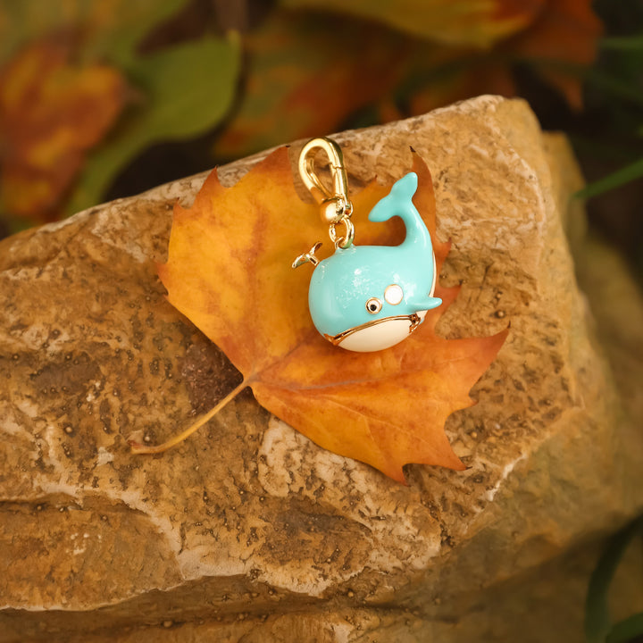 whale pendant gold necklace
