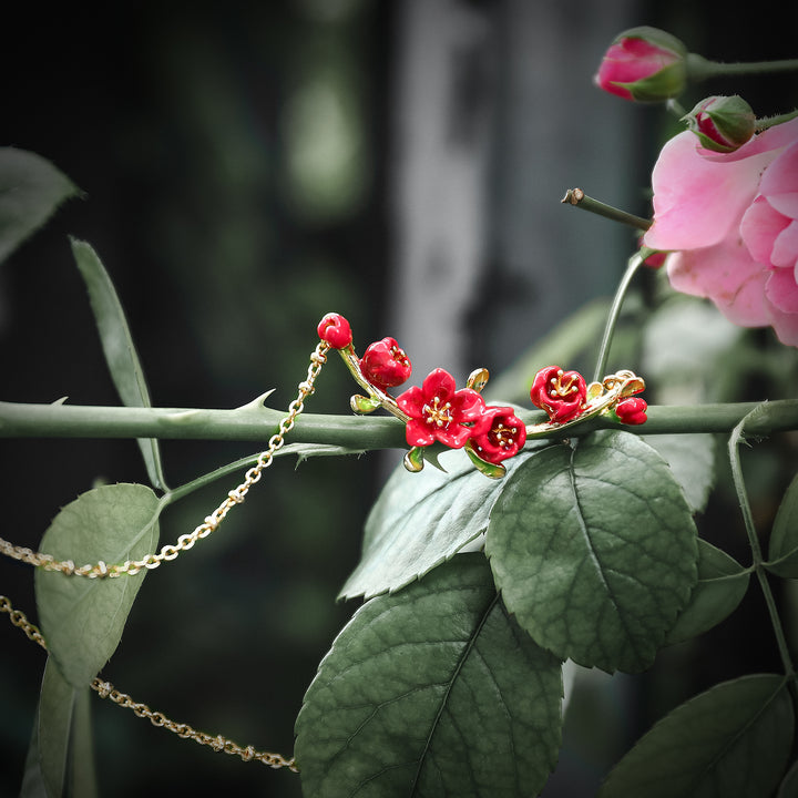 Begonia Flower Chain Necklace