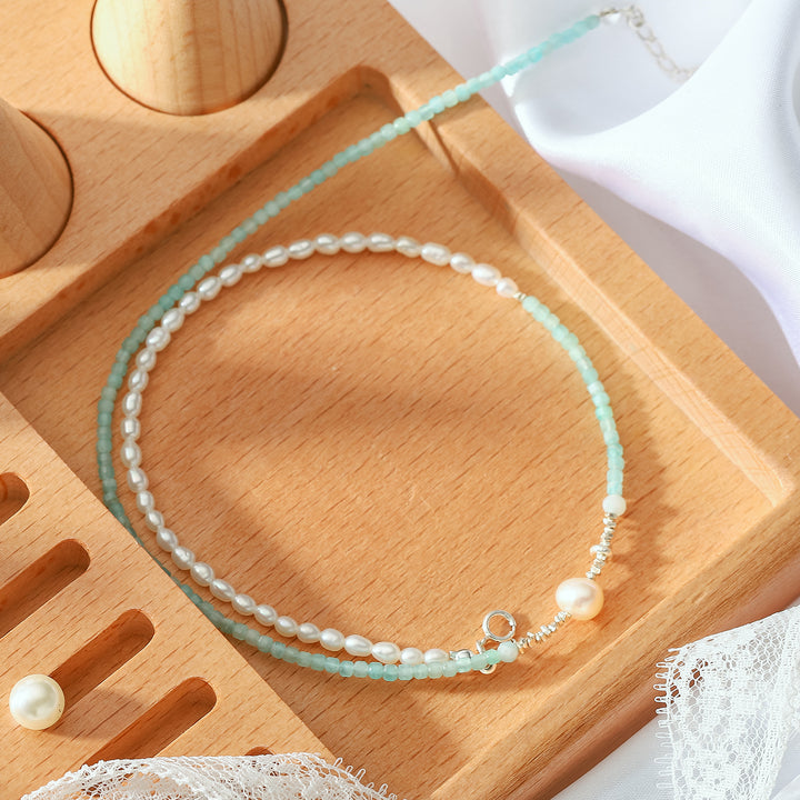 Pearl Seed Beads Light Blue Jewelry