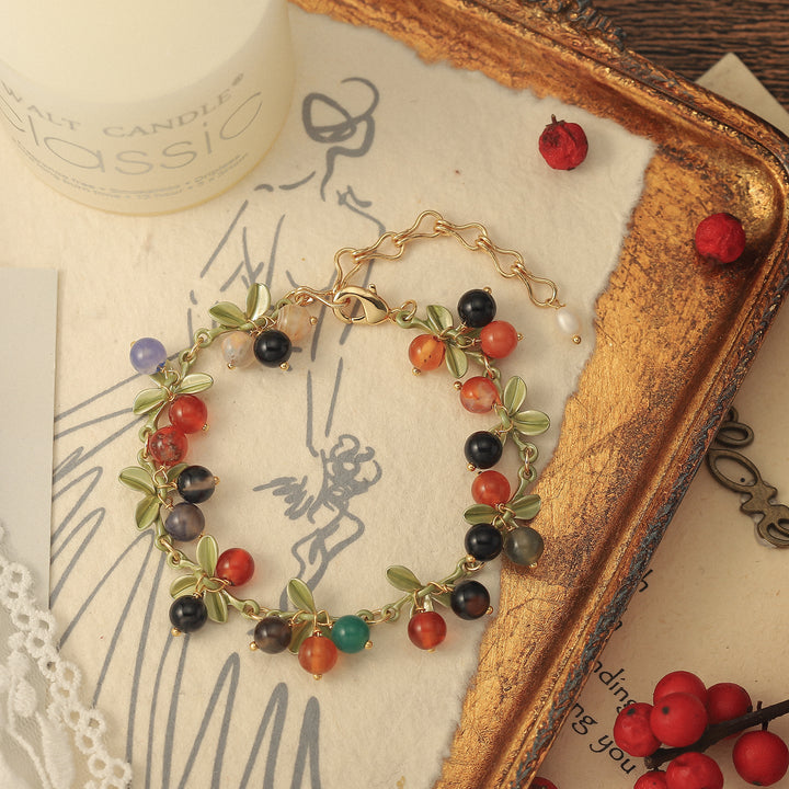 Multi Berry Beads Bracelet
