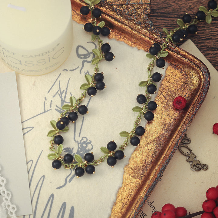 Black Currant Beads Necklace