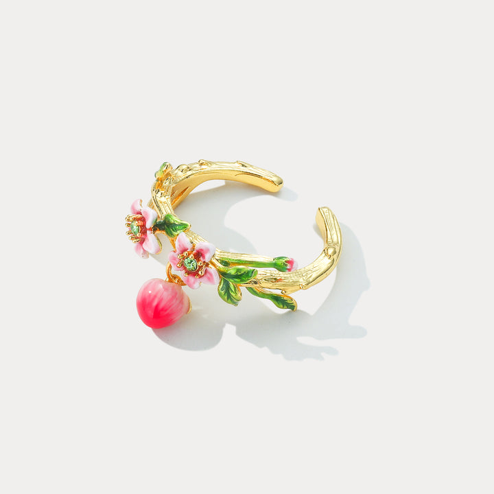 Peach Flower Ring
