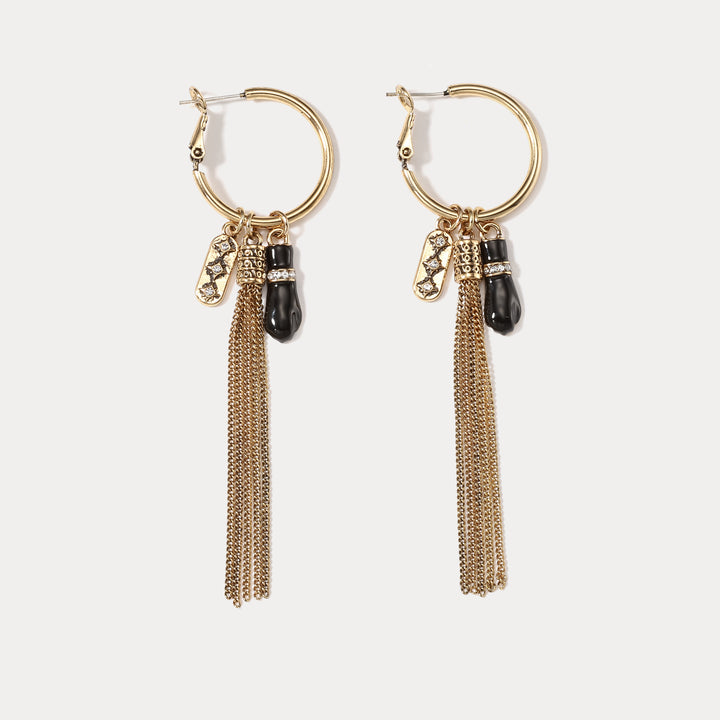 Selenichast Azabache Hand Hoop Earrings