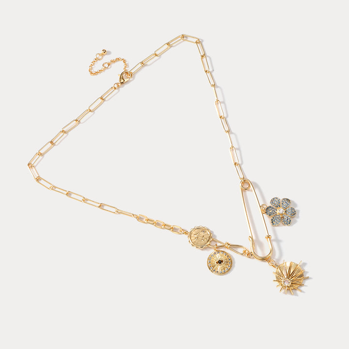 Evil Eye Guardian Chain Charms Necklace