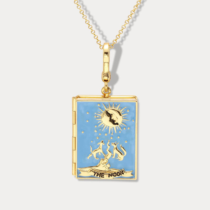 The Moon Tarot Magic Locket Necklace