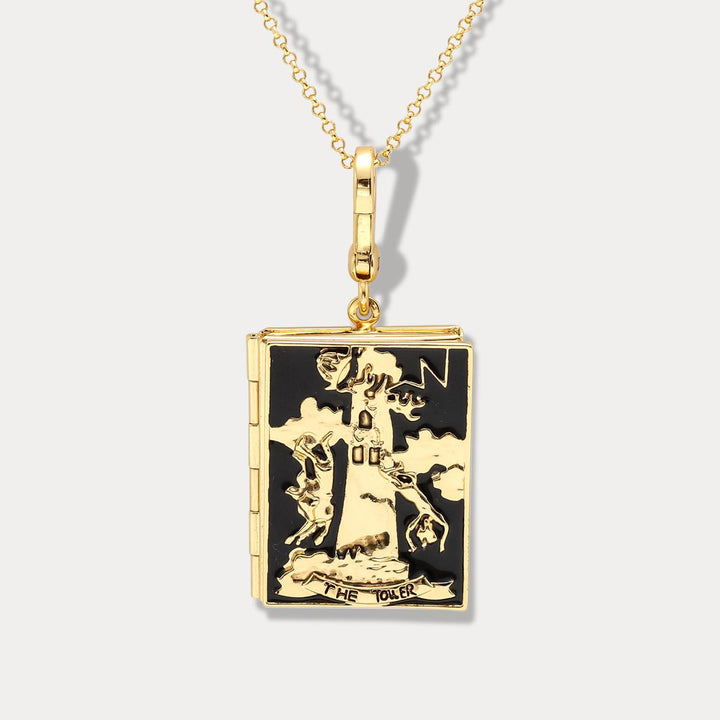 The Tower Tarot Magic Locket Necklace