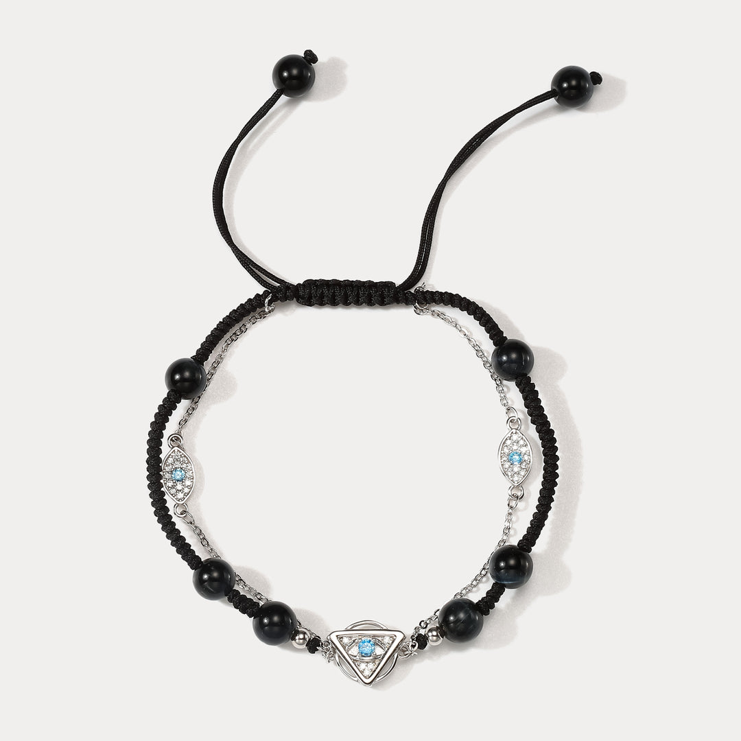 Selenichast Evil Eye Braided Bracelet
