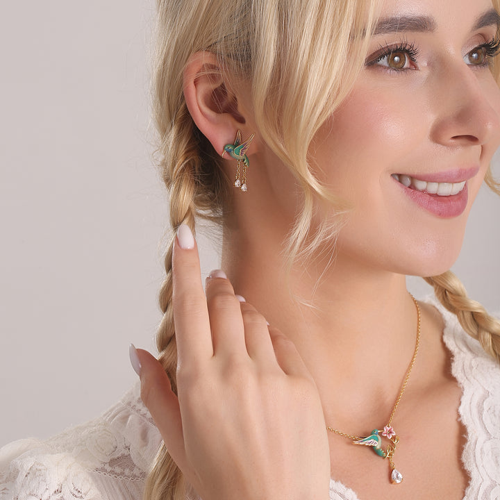 Hummingbird Drop Earrings