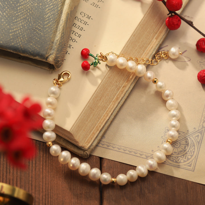 Cherry Pearl Stylish Bracelet