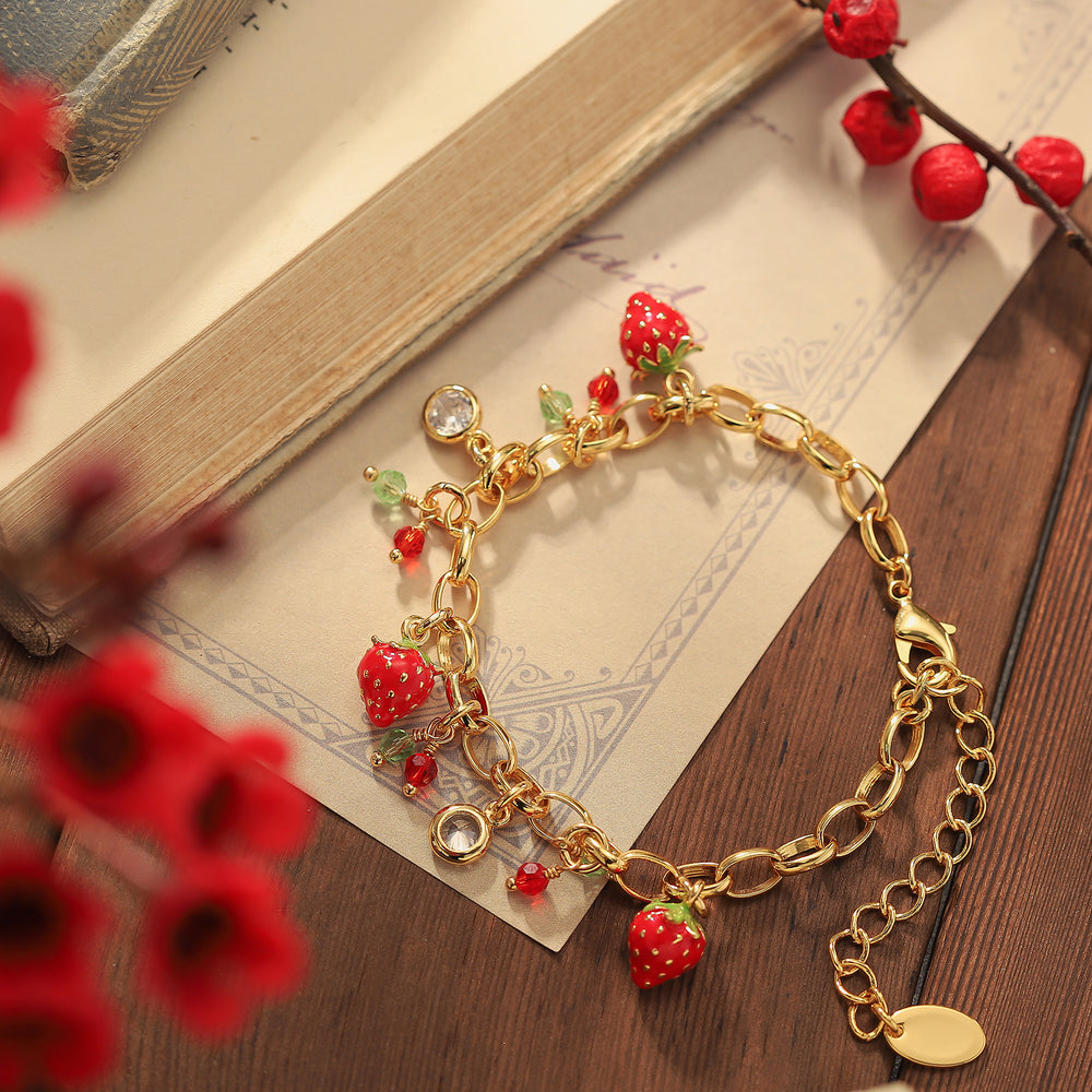 Strawberry Beads Bracelet