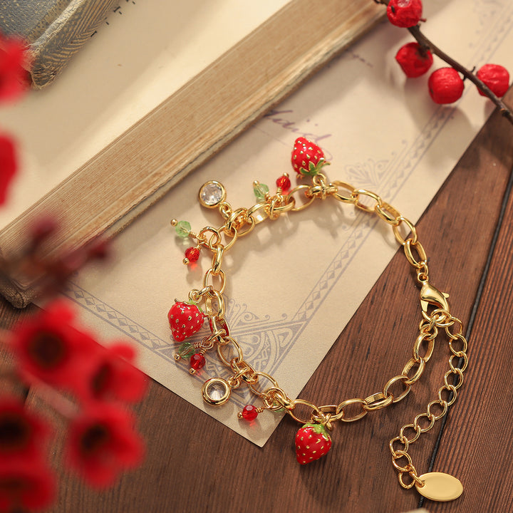 Strawberry Beads Bracelet