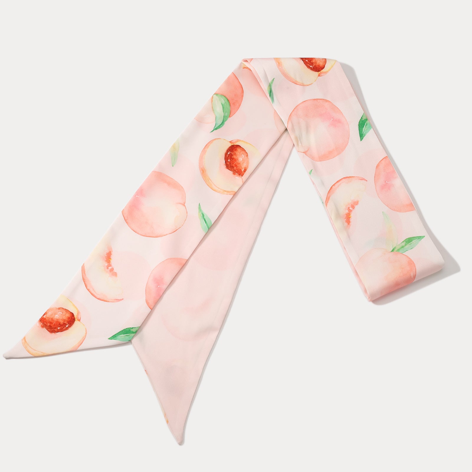 Peach Silk Headband for Women