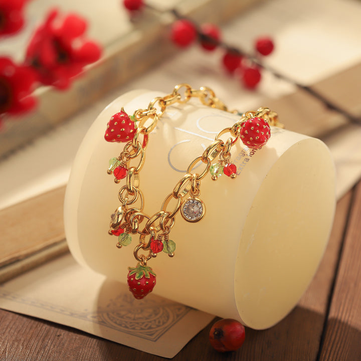 Strawberry Fruit Bracelet for Kids