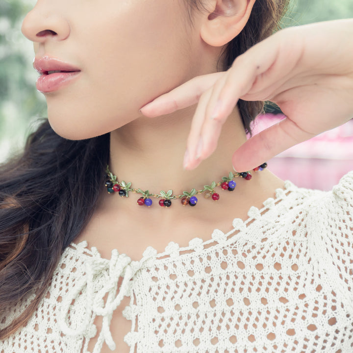Multi Berry Fashion Necklace
