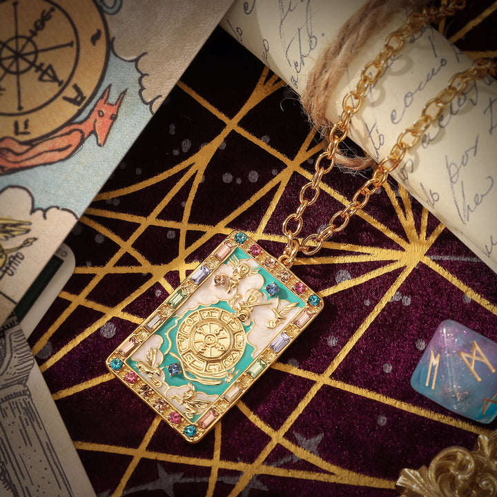 Wheel of Fortune Tarot Card Jewelry