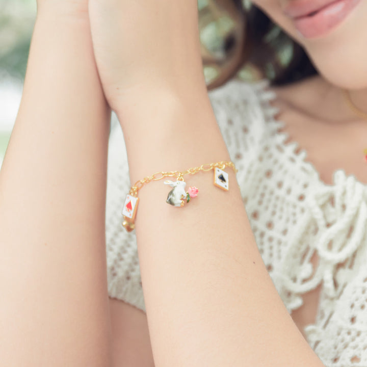 Secret Garden Rabbit Poker Bracelet