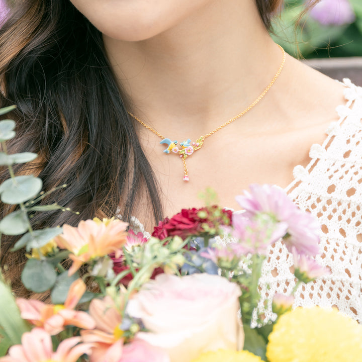 Blue Tit Fashion Necklace