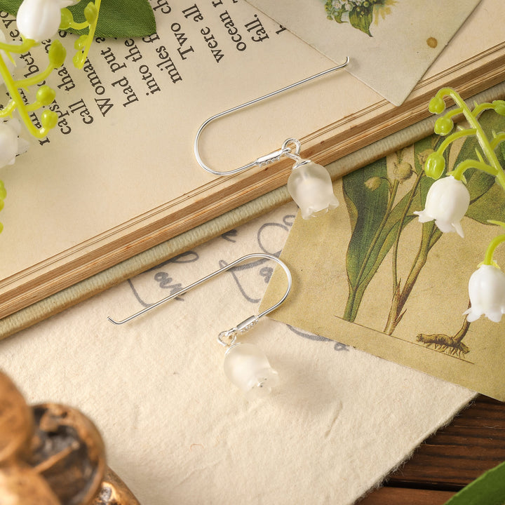 Silver Lily of The Valley Earrings