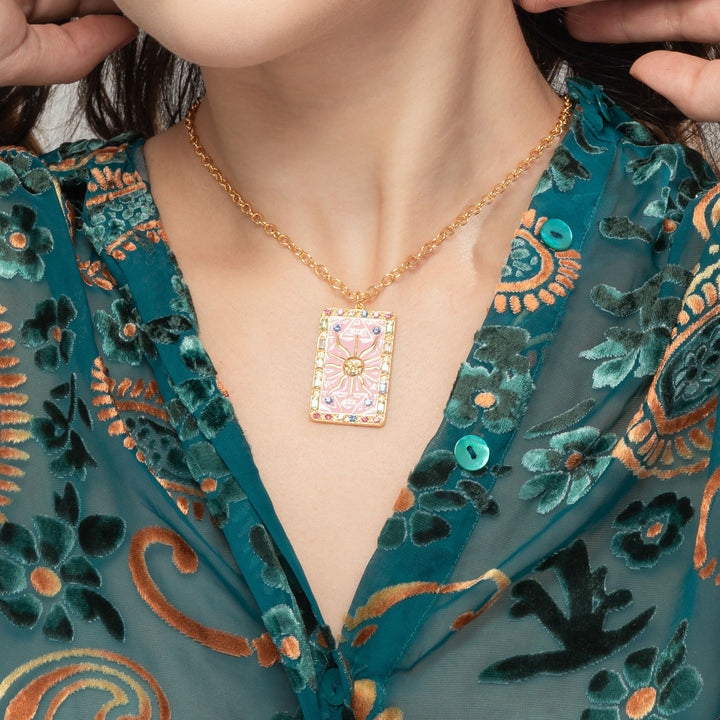 The Sun Tarot Card Necklace