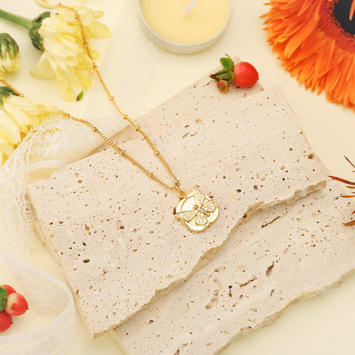 Butterfly Pendant Nature Necklace
