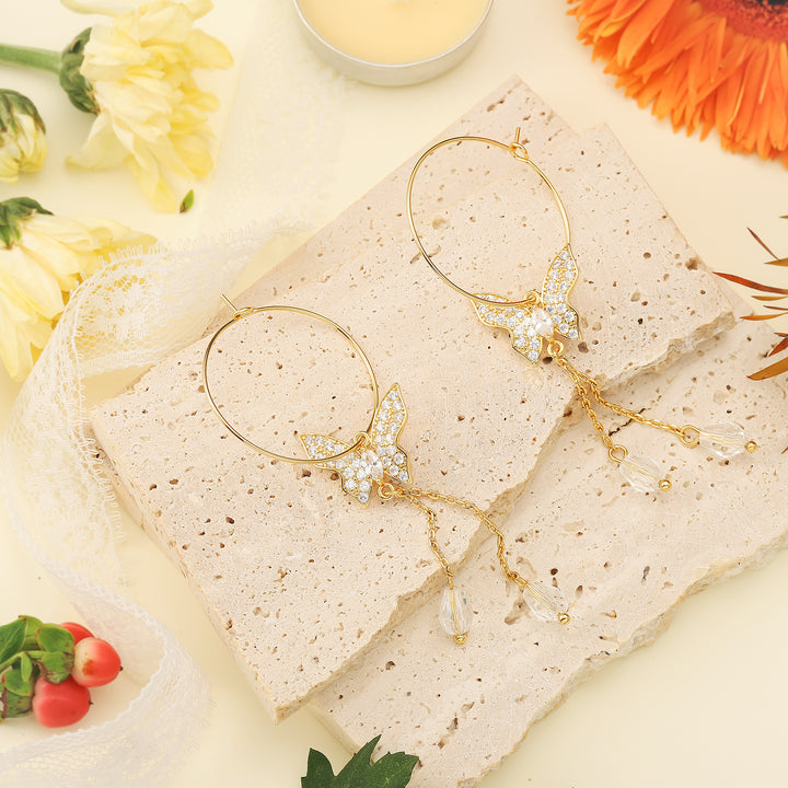 Butterfly Tassel Earrings