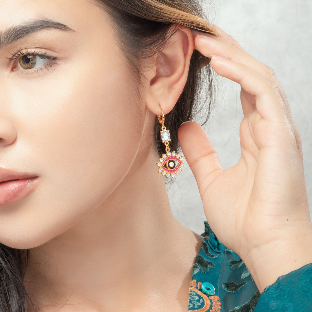Devil Eye Dangle Drop Earrings