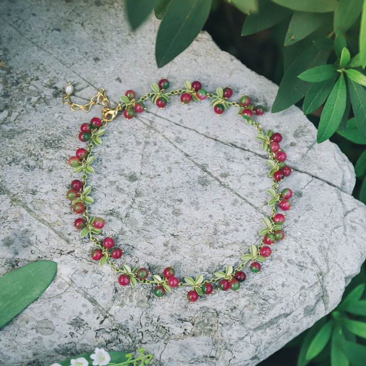 Cranberry Nature Choker