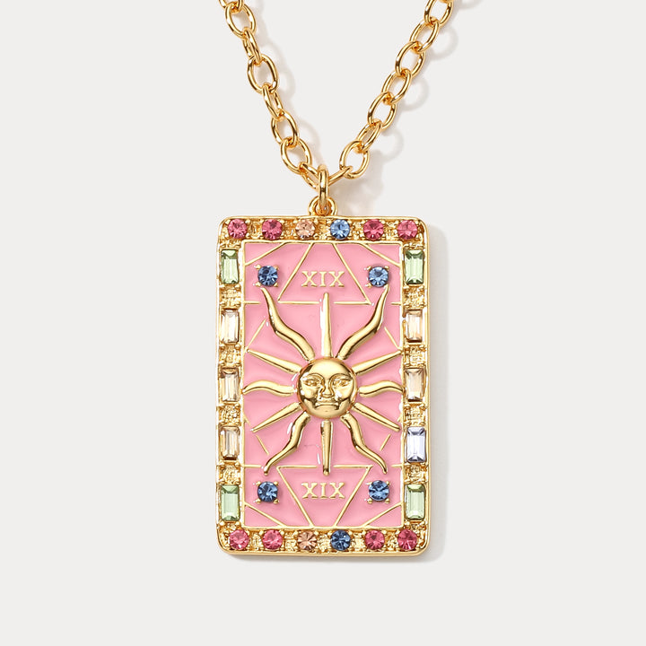 Selenichast The Sun Tarot Card Jewelry