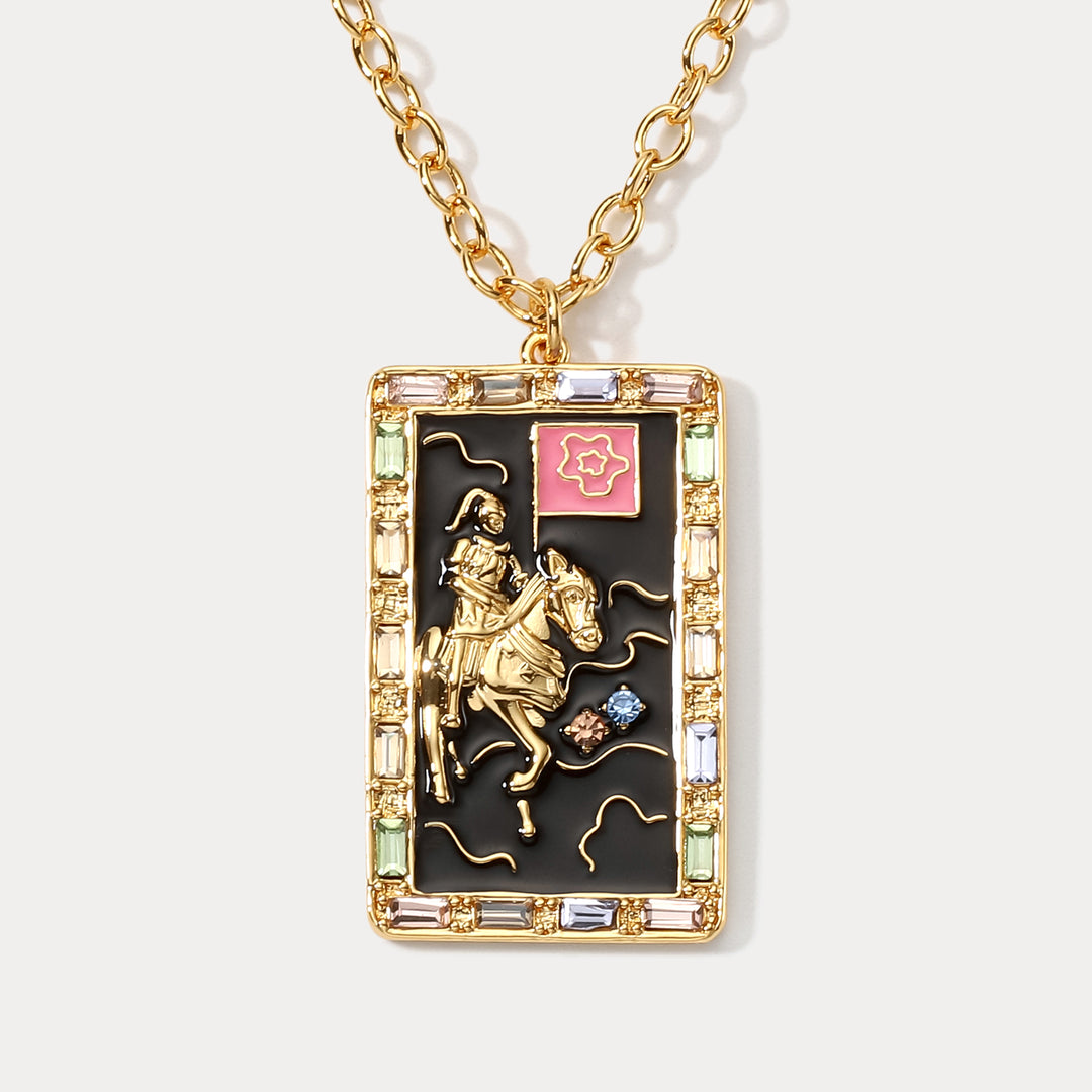 Selenichast Enamel Death Pendant Jewelry