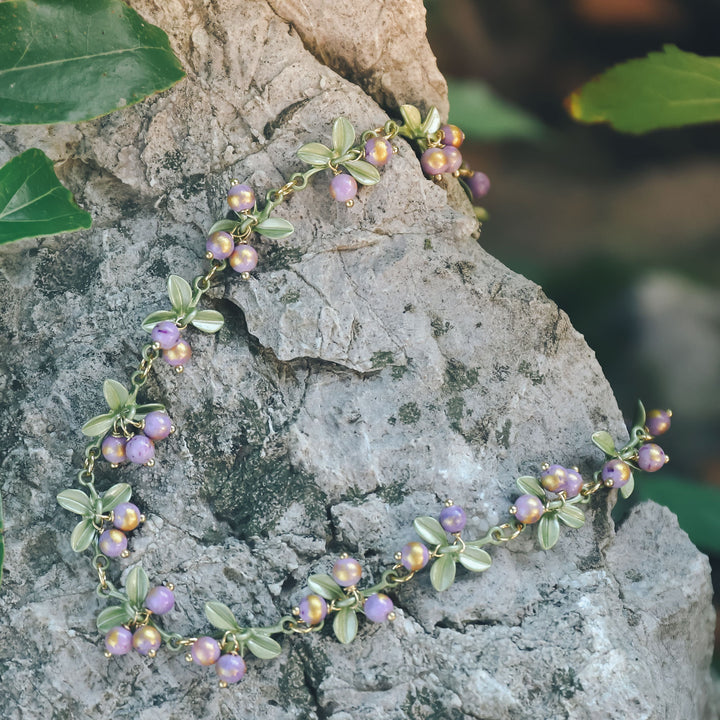 Purple Beautyberry Necklace