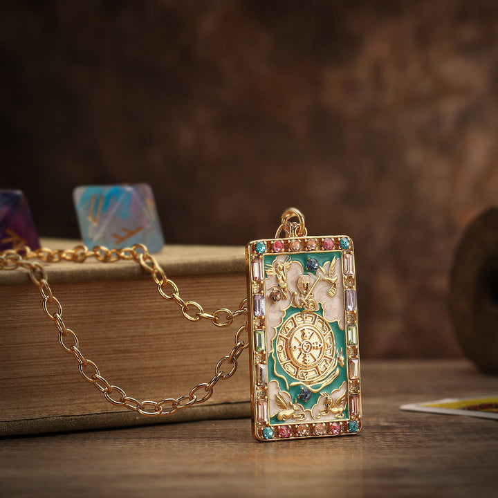 Wheel of Fortune Tarot Card Jewelry