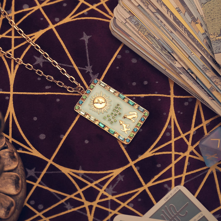 The Moon Facade Tarot Necklace