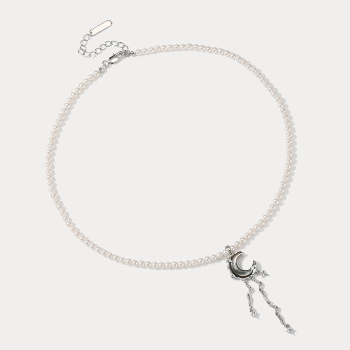 Lunar Tide Pearl Fashion Necklace