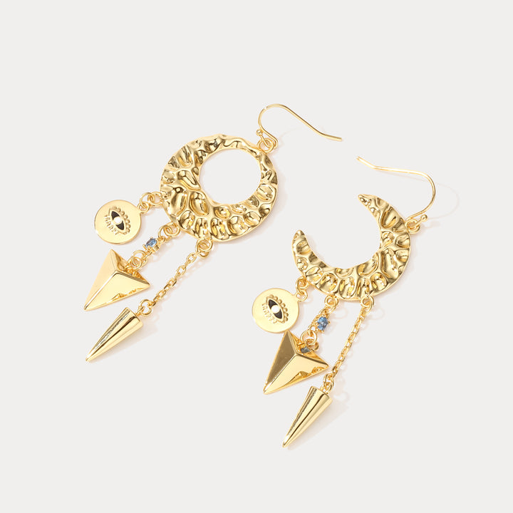 Sparkly Cosmic Evil Eye Earrings