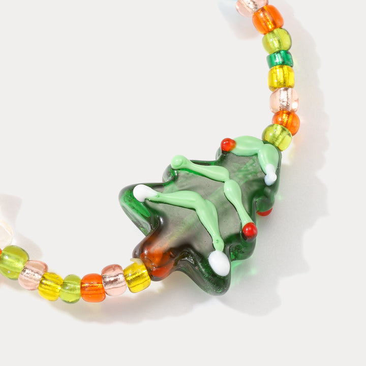 Christmas Tree Starfish Candy Bracelet