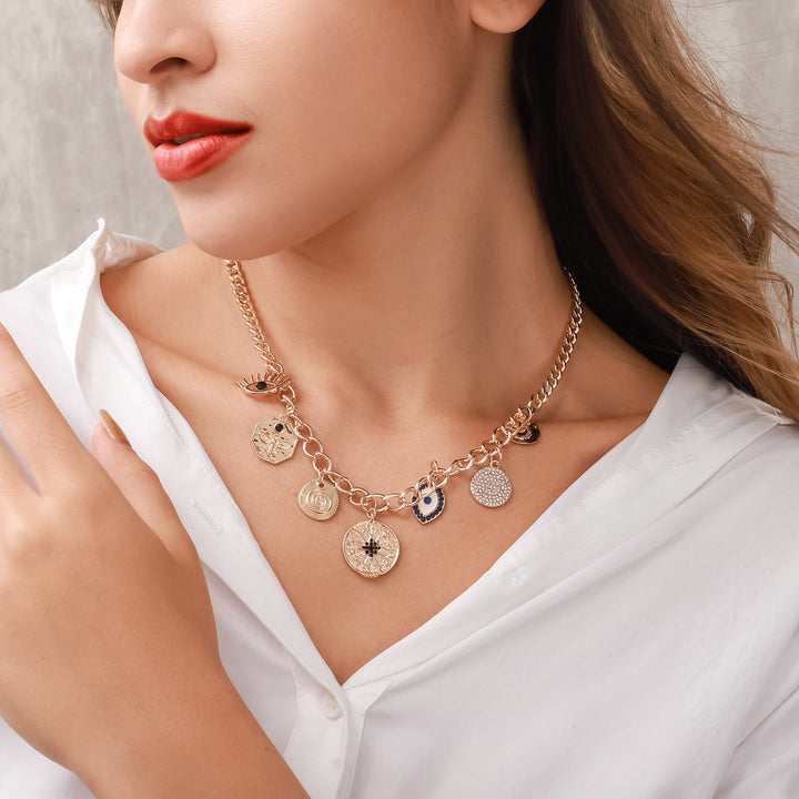 Malte Eye Eye Diamond Necklace