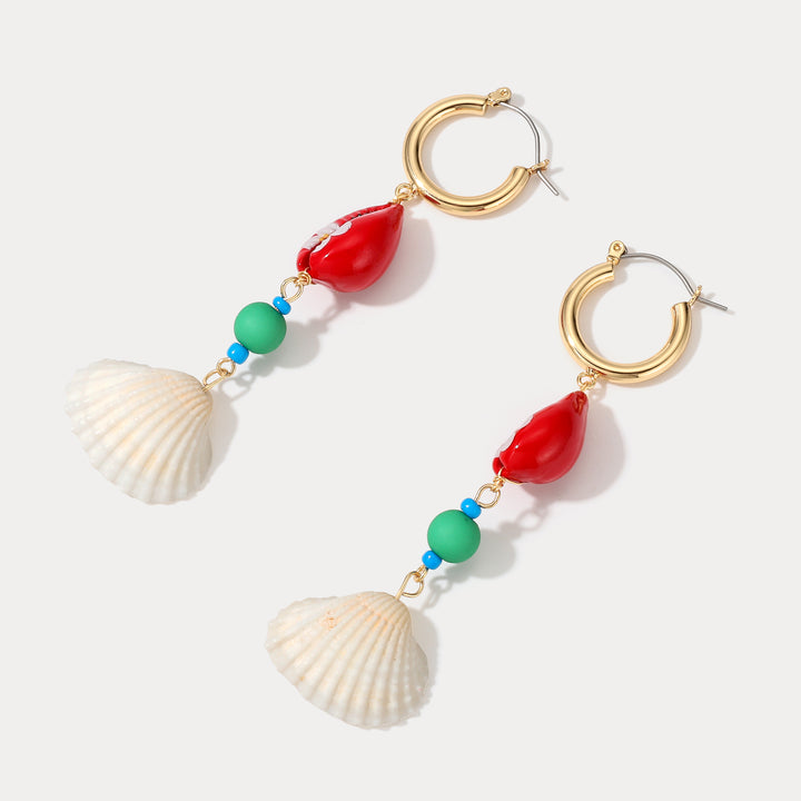 Gold Seashell Earrings