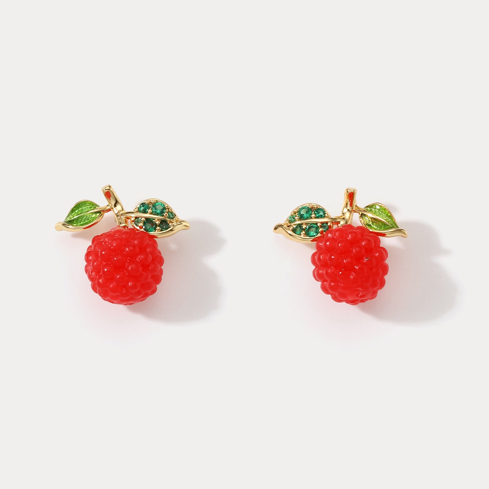 Selenichast Raspberry Earrings