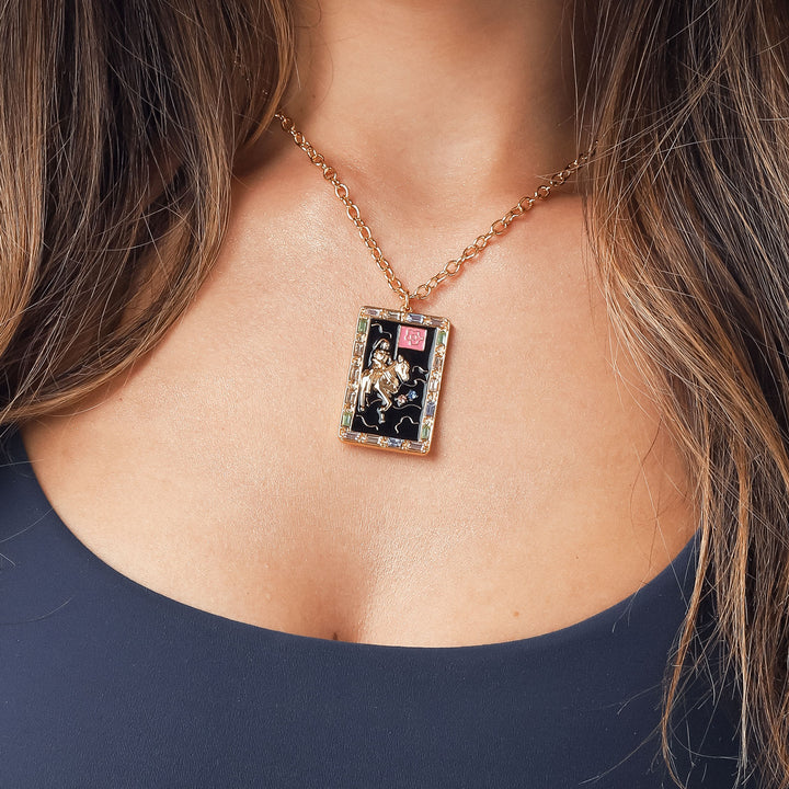 Enamel Death Pendant Jewelry