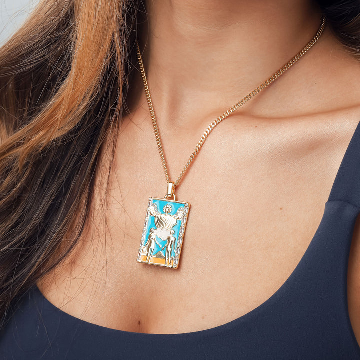 Lovers Tarot Pendant Necklace