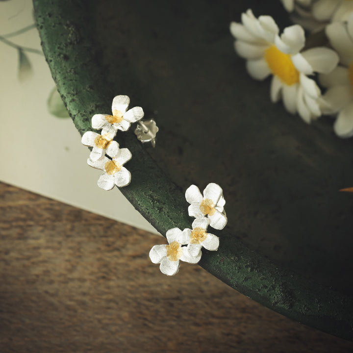 Forget-Me-Not Flowers Earrings Graduation Jewelry Gift for Her