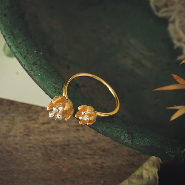 Magnolia Figo Adjustable Gold Ring