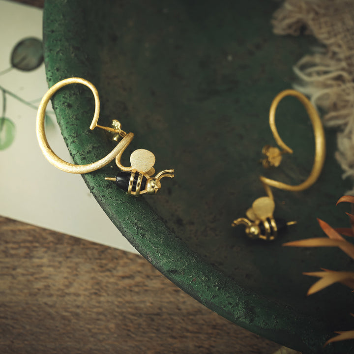 Nature Bee Earrings