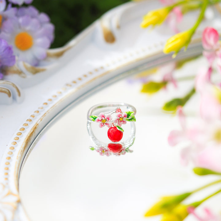 Silver Apple Ring