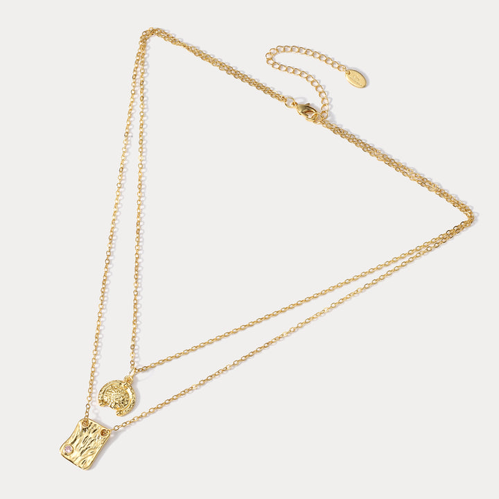 Vintage Glistening Layered Sparkly Necklace