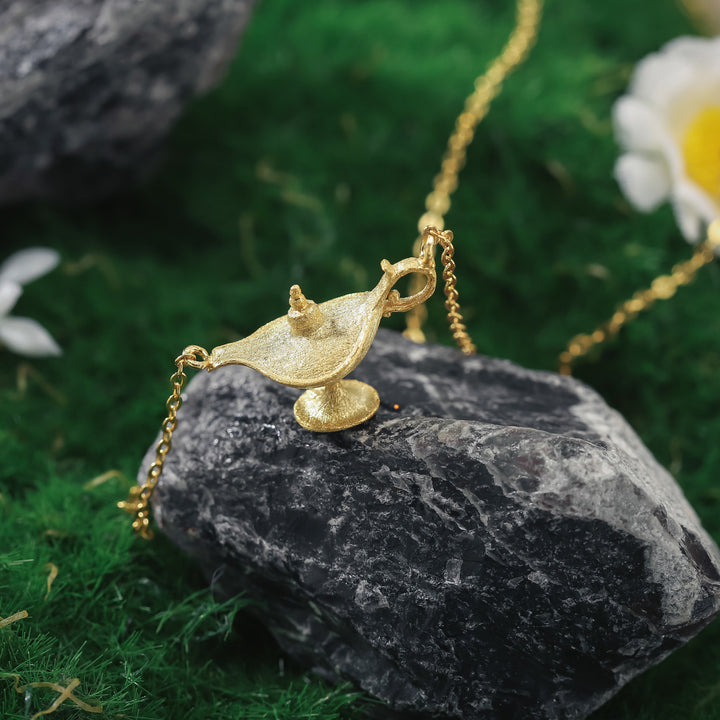 Aladdin's Lamp Pendant Necklace