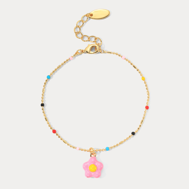 Selenichast Flower Beaded Bracelet